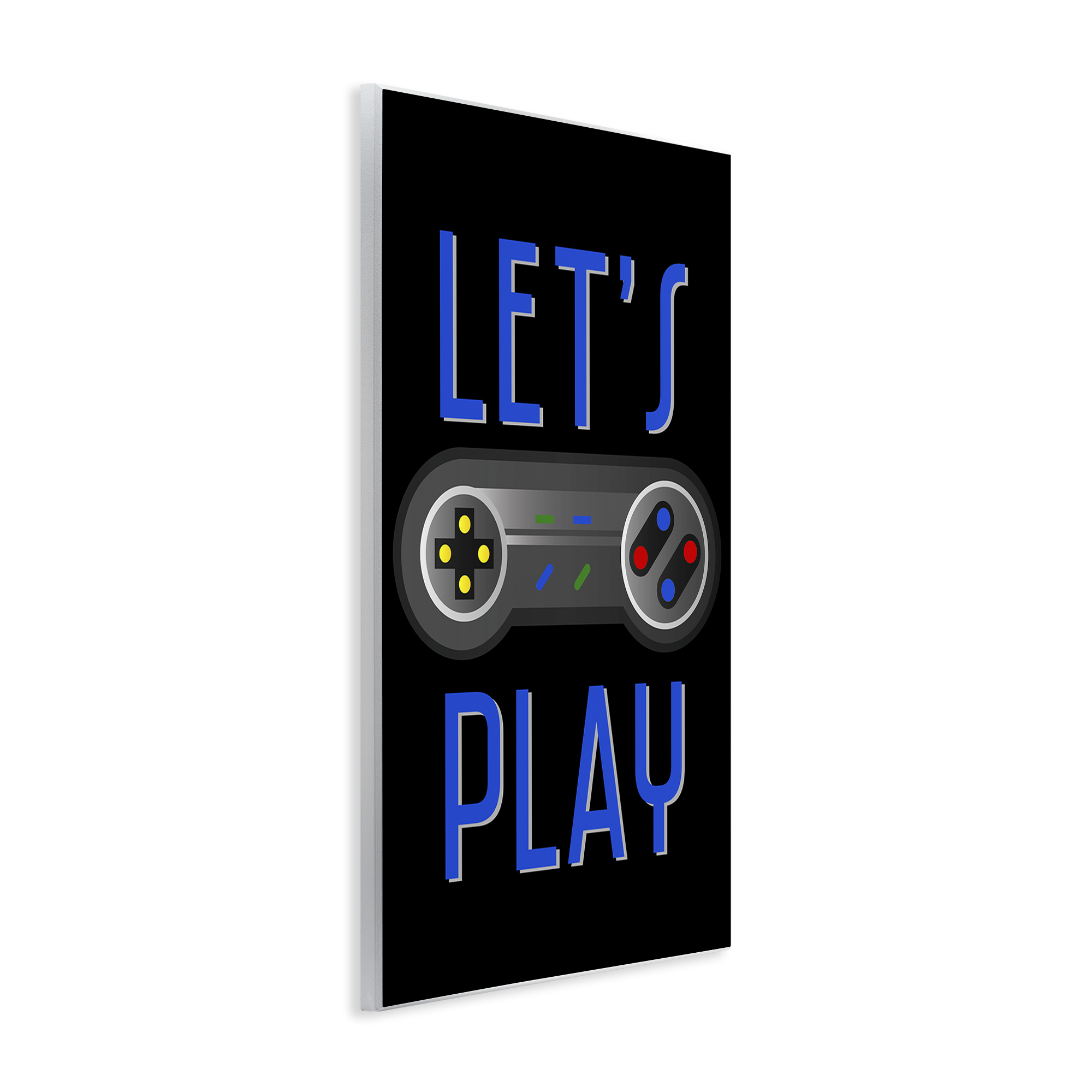 Stupell Industries Vintage Lets Play Games Typography Painting Unframed Art Print Wall Art, 13 x 19