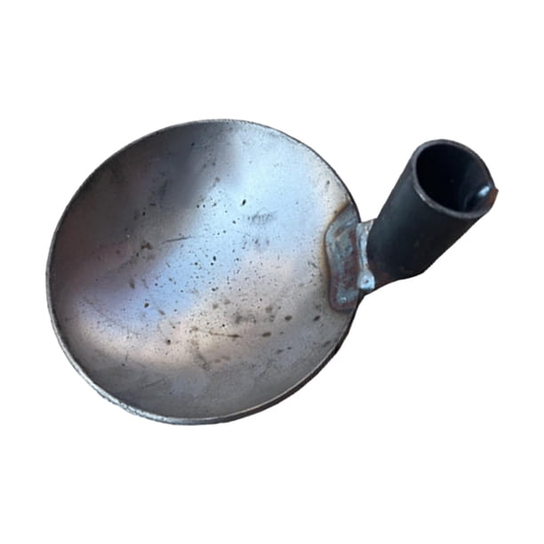 Cuchara para lodo de tanque séptico, multiusos, para riego, redondeada, para cuencas colectoras hierro de 17cm