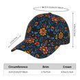 thumbnail image 2 of Balery Mexican Flower Gorra de béisbol de tamaño ajustable para correr, entrenar y actividades al aire libre. Gorra de papá para todas las estaciones., 2 of 6