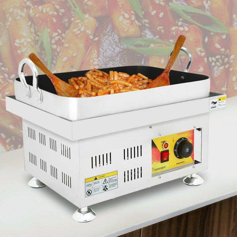 DENEST Electric Korean Crispy Pan Spicy Rice Cake Fried Tteokbokki Machine  Non-stick 