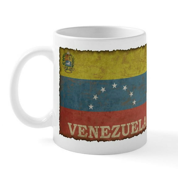 CafePress - Vintage Venezuela Mug - 11 oz Ceramic Mug - Novelty Coffee Tea Cup