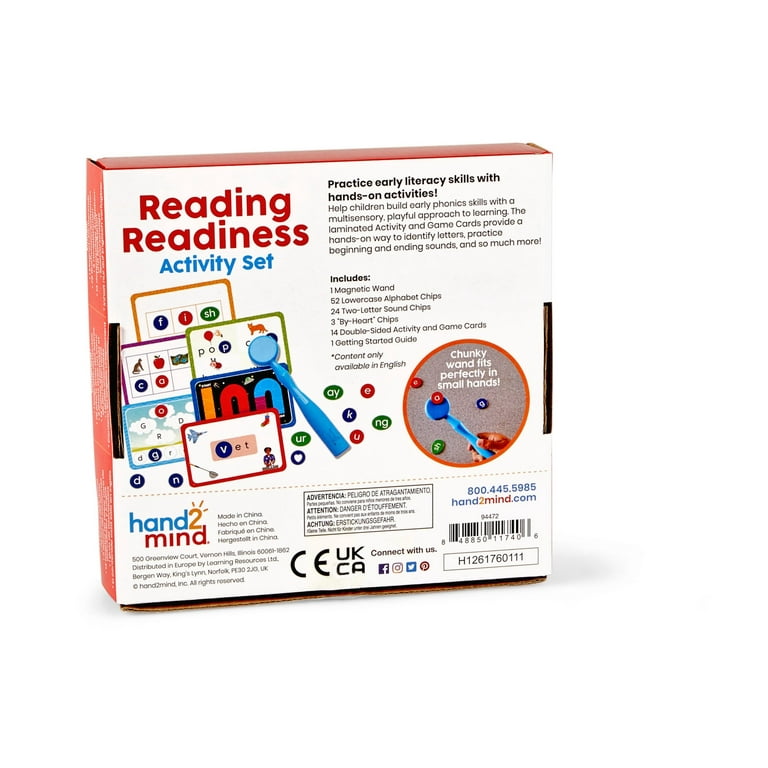 hand2mind Reading Readiness Activity Set Magnetic Wands and