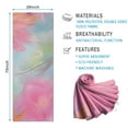 thumbnail image 2 of Colorful Floral Watercolor Pattern Hot Yoga Mat Towel Non Slip for Hot Yoga - Quick-Drying Yoga Mat Cover with 4 Corner Pockets with Travel Bag - Hot Yoga Towel Non Slip 70"x26", 2 of 6