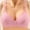Pink, variant on Npasoilc Wireless Support Bras for Women Full Coverage Gathered Up Lingerie Printed Minimizer Bras Thin Breathable Adjustable Shoulder Strap Daily Bralettes