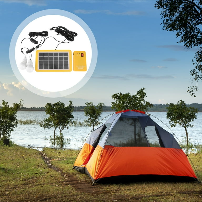 Solar panel camping lights deals