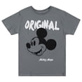 thumbnail image 3 of DISNEY Junior's Mickey Mouse Original Short Sleeve T-Shirt - Junior Ladies Sizes XS-3XL Grey, 3 of 8