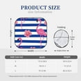 thumbnail image 3 of Xecao Pink Flamingo for Foldable Car Sun Shades (2-Pack) offer sun protection with an easy-fold design for convenient windshield shading., 3 of 7