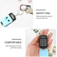 thumbnail image 2 of 2 Pcs Mini Calculator Keychain Portable Cute Cartoon Calculator Electronic Pocket Calculator with Keyring Kids Student School Supplies Key Decoration (Black), 2 of 8