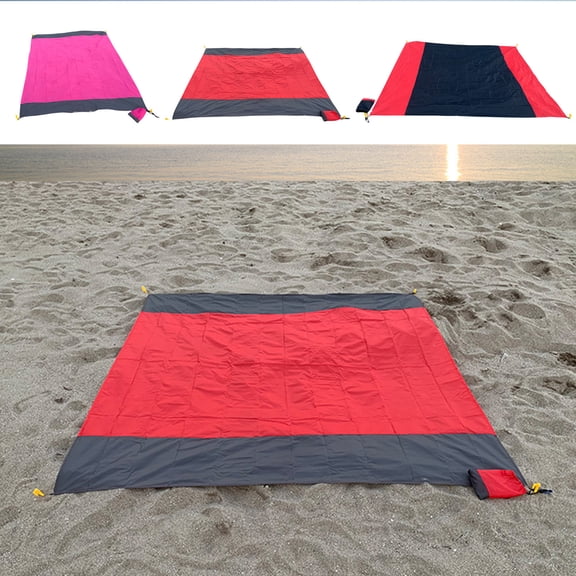 Twfbrm Beach Blanket Sandproof Waterproof, Extra Large Beach Mat, Oversized & Compact Sand Free Mat Quick Drying, Lightweight & Durable for Travel, Camping, Hiking