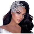 thumbnail image 1 of wonima11 Wedding Headband Bridal Hair Pieces Rhinestone Hair Accessories for Brides and Bridesmaids Party Headpieces for Women Silver HP438, 1 of 1