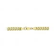 thumbnail image 2 of Primal Gold 10 Karat Yellow Gold 5.75mm Flat Beveled Curb Chain Bracelet, 2 of 5