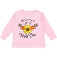 thumbnail image 3 of Inktastic Granny's Little Wild 1 with Beautiful Sunflower Boys or Girls Long Sleeve Toddler T-Shirt, 3 of 5
