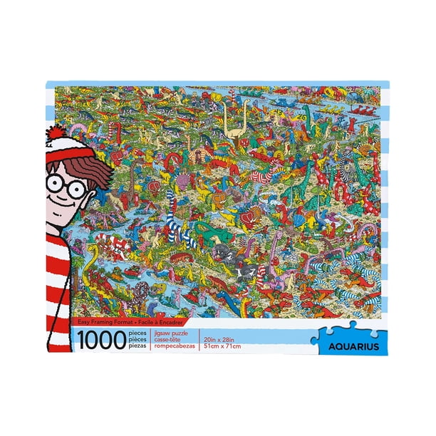 Rompecabezas 1000 piezas Aquarius donde están los dinosaurios de Waldo