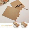 thumbnail image 3 of FONDOTIN 100Pcs Small Khaki Kraft Paper Envelopes Cd Greeting Card Holder for Home Use, 3 of 8