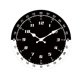 thumbnail image 1 of Reloj de pared moderno, redondo, sencillo, de madera, elegante, silencioso, de 11,69 pulgadas Negro, 1 of 9