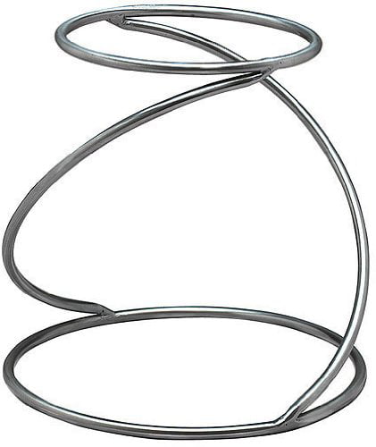 American Metalcraft SSUS1 Stainless Steel Single-Shelf Contempo Swirl Pizza Stand Silver INC 7-Inch 166-SSUS1