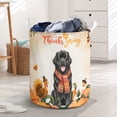 thumbnail image 3 of Happy Thanksgiving Newfoundland with Turkey Pumpkins Autumn Vibes Foldable Laundry Basket Newfie Dog Lover Gifts Organizer Storage with Handles - 12018, 3 of 5