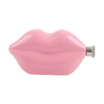 SunniMix Lip Shaped 5oz Stainless Steel for Outdoor BBQ Backpacking Pink