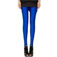 thumbnail image 2 of Women's Mid Waisted Elasticity Yoga Pants, Nylon Spandex Tummy Control Leggings for Women with Pockets, Slim Fit Casual Activewear, Workout, Running, Everyday | TruBelle,Blue Free Size, 2 of 3