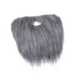 thumbnail image 1 of Accesorios para disfraces de barba de Papá Noel, vello facial, barba de gnomo falsa y bigotes para adolescentes. Gris, 1 of 9
