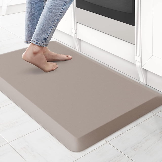 KitchenClouds Alfombra de cocina acolchada, antifatiga, alfombra de cocina de 17.3 x 39 pulgadas, impermeable, antideslizante, alfombras y alfombrillas de cocina, alfombrilla de escritorio cómoda para