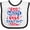 White and Black, variant on Inktastic Cousins Crew Red White and Blue 4th of July Boys or Girls Baby Bib