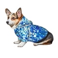 thumbnail image 7 of Haiem Vibrant Blue Floral for Winter Dog Hoodie Sweatshirts with Pockets Warm Dog Clothes for Small Dogs Chihuahua-Medium, 7 of 7
