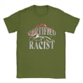 thumbnail image 1 of Certified Racist Funny Meme Quote T-Shirt for Men Racing Vintage Racer Car Pure Cotton Tee Round Neck Short Sleeve T Shirts Gift Xinyi, 1 of 7