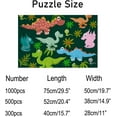 thumbnail image 3 of Coolnut Wooden Jigsaw Puzzles 300 Pieces, 10.6"x 15.5" Colorful Dinosaurs on Forest Educational Intellectual Puzzle Games for Adults Kids, 3 of 7