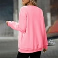 thumbnail image 5 of VISALY Pullover Crewneck Sweatshirt for Womens Plus Size Sweatshirts Casual Pullover Long Sleeve Shirts Soft Comfy Loose Fit Top Tunic Sweatshirts Lightweight Sweatshirt Pink S, 5 of 8