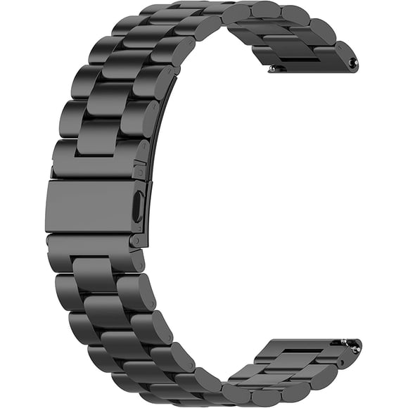 Tianle 18mm Smart Watch Strap, Metal Replacement Bands for Mens Women Compatible with Withings, Fossil, Vivoactive 4S, Forerunner 255S, Venu 2S Smart Watch