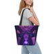 thumbnail image 2 of Balery Purple Starry Sky Antelope Bolsa de Hombro con Diseño, Bolsa Grande y Duradera, Bolsa Versátil para Compras, 2 of 6