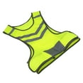 thumbnail image 3 of Gilet Réfléchissant Jaune Polyester Haute Visibilité pour le Cyclisme de Plein Air en Randonnée Pédestre, 3 of 8