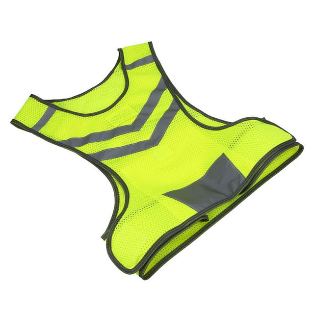 Chaleco Reflectante De Seguridad, Malla Transpirable, Ciclismo Para Correr De Alta Visibilidad, Bolsillo Con Rayas Reflectantes, Ajustable Para Deportes Al Aire