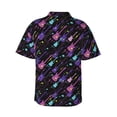 thumbnail image 3 of Fotbe Colorful Guitar Hawaiian Shirt for Men Unisex Summer Beach Casual Short Sleeve Cotton Linen Button Down Shirts-Small, 3 of 9