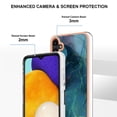thumbnail image 4 of Nalacover for Samsung Galaxy A35 Marble Pattern Slim Case Compatible with MagSafe Wireless Charging, Soft Silicone/TPU Shockproof Non-Yellowing Lightweight Protective Cover, Green, 4 of 11