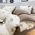 thumbnail image 1 of Korean Bed Sheet Set  Foam Cotton Small Floral Four Piece Set Dormitory Bed Three Piece Set Quilt Set, 1 of 7