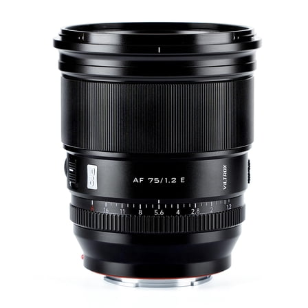 VILTROX PRO 75mm f/1.2 E for Sony e-Mount, 75mm f1.2 Auto Focus Prime Lens for Sony E Mount Mirrorless a7 a6700 a6500