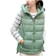 thumbnail image 2 of LOVZFMLL Vestes pour Femmes Coton Veste Courte pour Femmes Style Mode à Capuche Polyvalente, 2 of 9