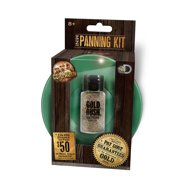 Gold Rush Paydirt Panning Kit - Gold Prospecting Mining Equipment Detectors  Snake Protection