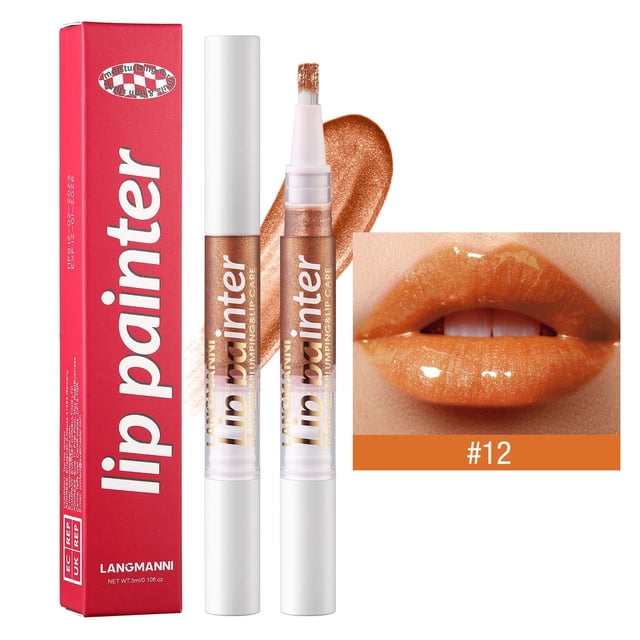 Xihbxyly Ofertas relámpago de hoy Prime Brillo labial suavizante perlado, hidratante, duradero, color fresco y elegante, 3 ml