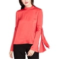 thumbnail image 1 of Rachel Roy Blouse en Tricot à Manches Nouées pour Femmes, Rouge, 2, 1 of 3