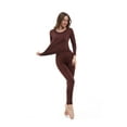 thumbnail image 3 of TAW Womens 2-Piece Ultra Soft Thermal Underwear Set Fleece Lined Shirt and Long John, 3 of 3