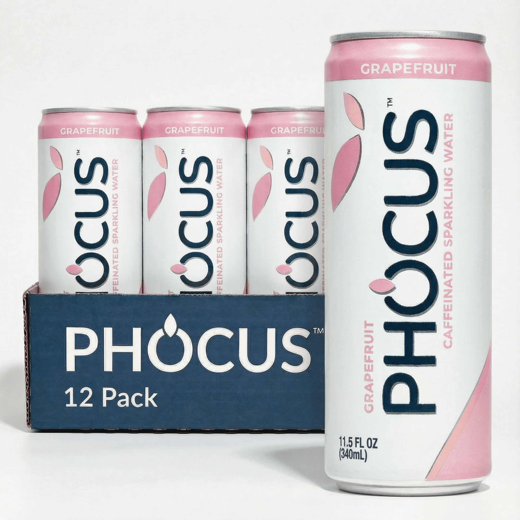 Phocus Caffeinated Sparkling Water Grapefruit