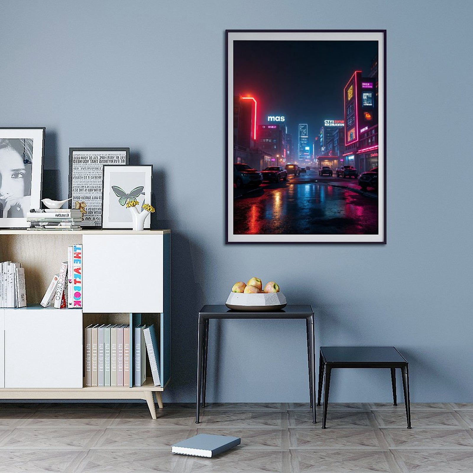 Diamond Art Kits for Adults - Cyberpunk Cityscape Print No.103 5D Frameless Dimond Painting Kit for Adults Beginner, Round Diamond Kits for Home Wall Decor, Gift for Women