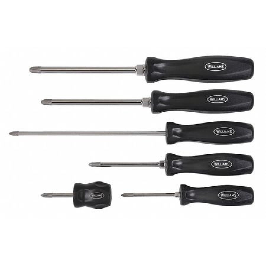 Williams 100P6PD 6Piece Premium Phillips Screwdriver Set Walmart