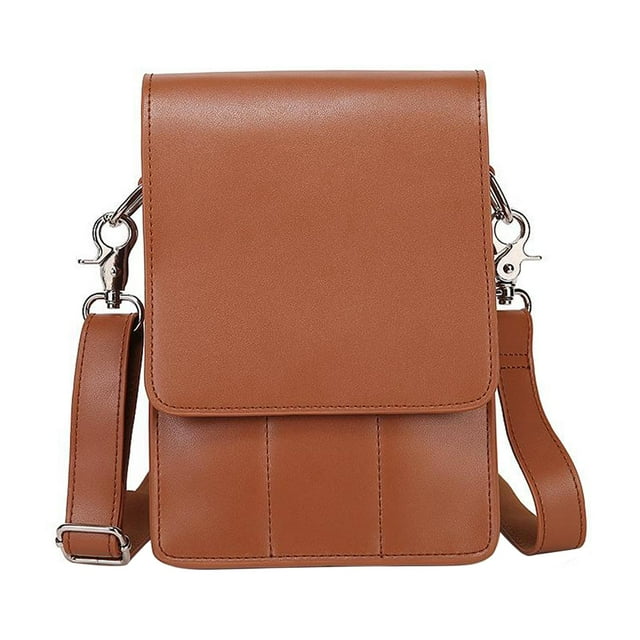 HILABEE Pochette de Coiffure Sac de Taille Ceinture Ciseaux Support Marron