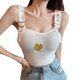 thumbnail image 1 of Txlixc - Mini camisola tejida de verano para mujer con correa para el hombro Txlixc Sexy, 1 of 7