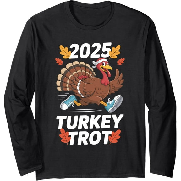 Turkey Trot 2025 Thanksgiving Day 5K Running Race Long Sleeve T-Shirt