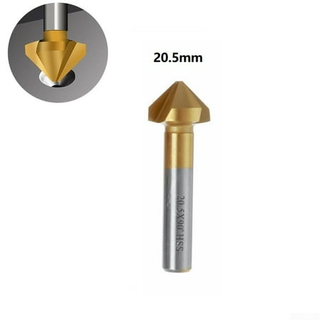 

3Flute Countersink Drill Bit 90Degree Chamfering Tools Chamfer Cutter 6.3-20.5mm